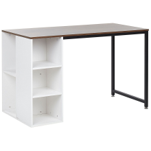 Home Office Desk DESE 120 cm 60 cm Brown/ White