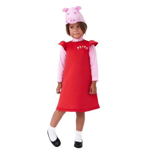 Peppa Pig (2-3 Years, Red/Pink) Peppa Pig Girls 3D Costume