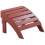 Beliani Garden Footstool ADIRONDACK Red 1
