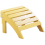 Beliani Garden Footstool ADIRONDACK Yellow 1