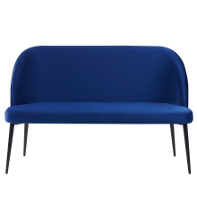 Dining Bench 2 Seater OSBY Velvet Navy Blue