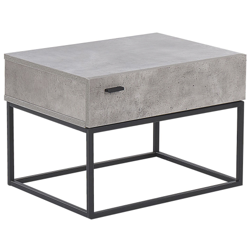 Beliani 1 Drawer Bedside Table CAIRO Light Grey
