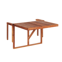 Balcony Table Folding UDINE 70 cm 69 cm Acacia Wood Brown