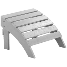 Garden Footstool ADIRONDACK Light Grey
