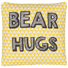 Throw Cushion RADZKOT 40 x 40 cm Cotton Yellow