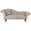 Beliani Left-Hand Chaise Longue LATTES Velvet Beige 1