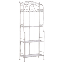 Shelving Unit PADUA 61 cm 156 cm Metal White