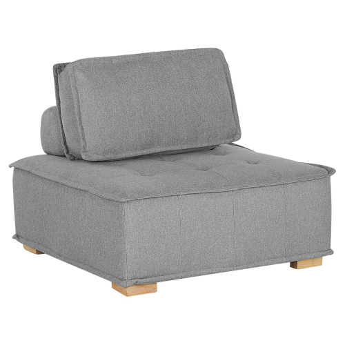 Beliani 1-Seat Section TIBRO Fabric Grey