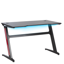 Gaming Desk DARFUR 120 cm 60 cm RGB LED Black