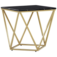 Side Table MALIBU Black/ Gold