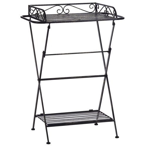 Beliani Side Table ANCUD Metal Black