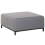 Beliani Ottoman ROVIGO Fabric Grey 1