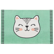 Kids Rug HOWRAH Light Green 60 x 90 cm Cotton