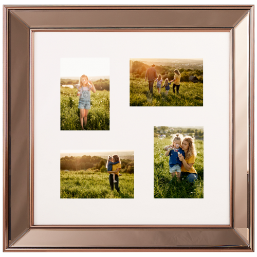 Beliani Frame for 4 Photos DABOLA Copper