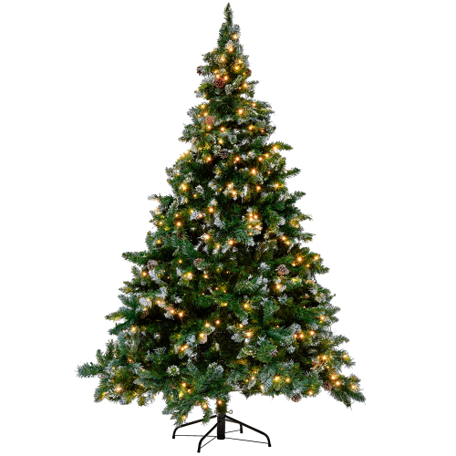 Beliani Artificial Christmas Tree LED PALOMAR 210 cm Green