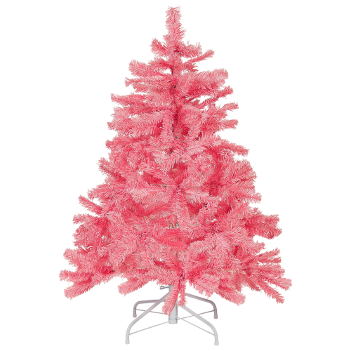 Beliani Artificial Christmas Tree FARNHAM 120 cm Pink