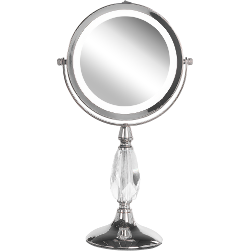 Beliani Makeup Mirror LED MAURY Silver