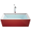 Beliani Freestanding Bathtub RIOS 1700 x 800 mm Red 1