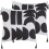 Beliani Set of 2 Decorative Cushions LIRIOPE 45 x 45 cm Black/White Geometric Pattern 1