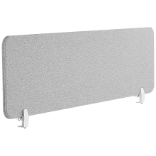 Desk Screen WALLY 160 x 40 cm Light Grey