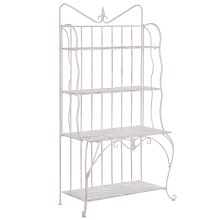 Shelving Unit PAVONA 94 cm 170 cm Metal Light Beige