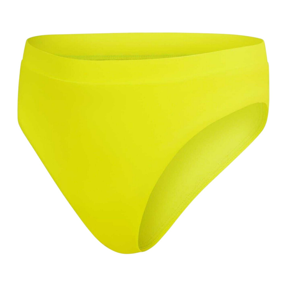 Speedo (8 Uk, Yellow) Womens/Ladies High Waist Swim Briefs