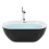 Beliani Freestanding Bathtub NEVIS 1700 x 800 mm Black 1