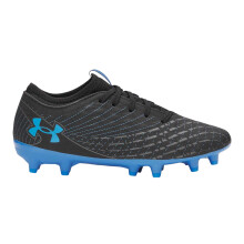 (4 UK, Black/Blue) Under Armour Womens/Ladies Synthetic Lace Up Firm Ground Football Boots