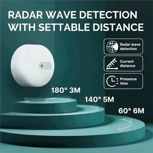 Tuya ZigBee 3.0 Human Presence Sensor , Wave Detection Sensor for Home Security  Human Body Exists Sensor 2
