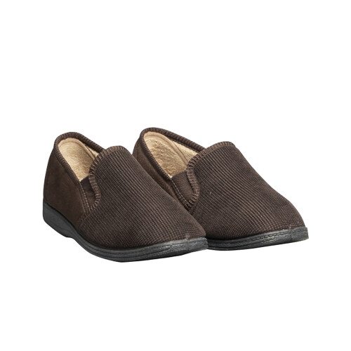 (11 UK, Brown) Mirak Tim Mens Slippers 1