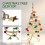 Iron  bell  Christmas tree desktop simulation Christmas tree display Christmas decorations As Shown 8