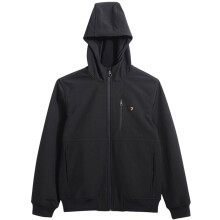 (XL, Black) Farah Mens Softshell Sweatshirt