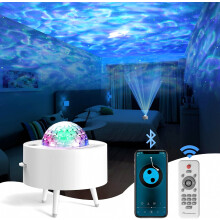 Lumoonosity Proyector Ocean Wave – Proyector de luz de agua para dormitorio, decoración de habitación de niños – Luz n