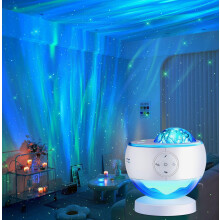 Galaxy Projector Sound Machine Aurora Night Light Projector s 30 zvukmi, 16 farbami Star Northern Lights Projector Bluet