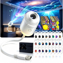 2026 Nieuwe Hd Smart Dynamic 5D Holografische Nachtlichtprojector, Plug and Play Hd Star-projector, 360 verstelbare H