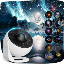 Galaxy Projector Nachtlampje, 13-in-1 Sterprojector voor Slaapkamer, Wit
