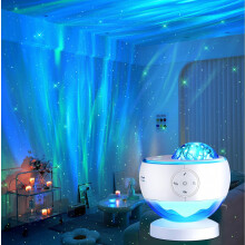 Galaxy Projector Geluidsmachine Aurora Nachtlampje Projector met 30 geluiden, 16 kleuren Star Northern Lights-projector