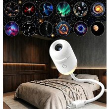 2-in-1 Galaxy Ocean HD Smart Dynamic 5D holografische nachtlampprojector