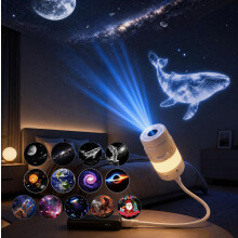 2-in-1 Galaxy-projector-nachtlampje, USB Ocean HD-projector voor slaapkamer