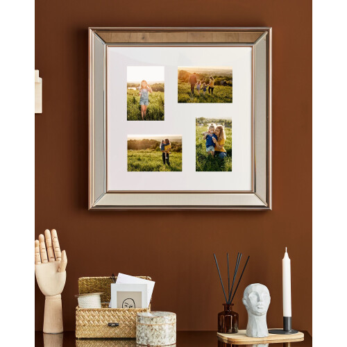 Beliani Frame for 4 Photos DABOLA Copper 1