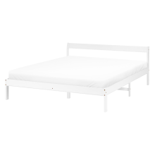 Bed Pine Wood MADONE 140 x 200 cm (EU Double) White