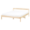 Beliani Bed Pine Wood MADONE 140 x 200 cm (EU Double) Light Brown 1
