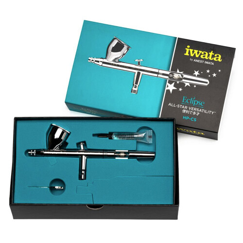 Iwata Eclipse HP-CS Airbrush Standard Compressor Bundle Kit 1