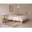 Beliani Bed Pine Wood MADONE 140 x 200 cm (EU Double) Light Brown 2