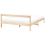 Beliani Bed Pine Wood MADONE 140 x 200 cm (EU Double) Light Brown 5