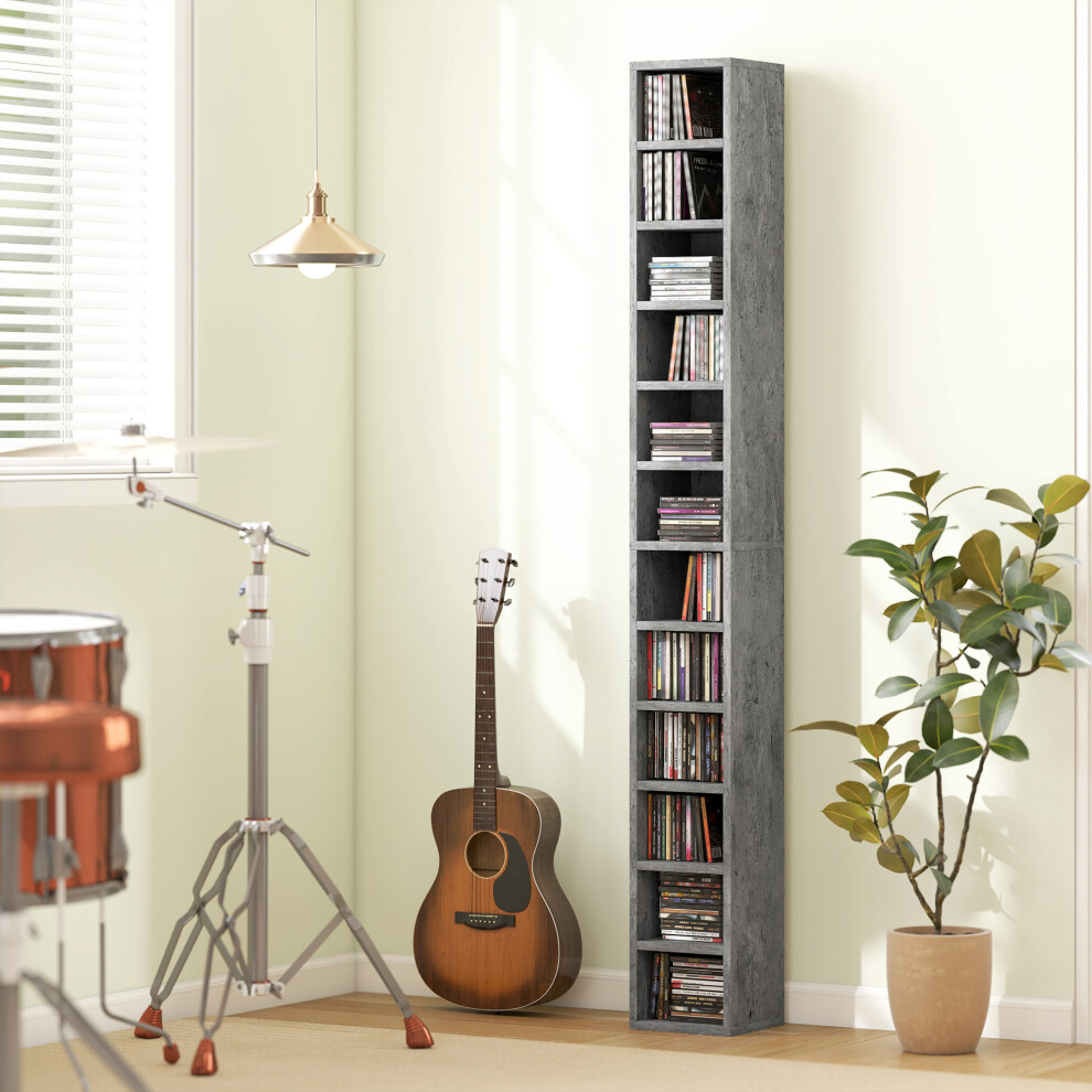 B&Q - 204 Cd Storage TowerTall Storage Tower With 12 TiersCement Grey - Image 5