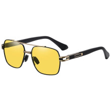 Óculos de Sol Polarizados Fashion Retrô Metálicos Anti-UV para Homens e Mulheres A695