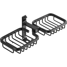 Organizador de baño antioxidante con almacenamiento multifuncional y adhesivo para ducha.