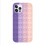 Capa para celular com brinquedo sensorial de bolhas, 3D, em silicone macio com cores do arco-íris. 2