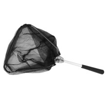 Rede para peixes de lagoa Aquatic Guardian com cabo telescópico, fabricada com maestria para remover detritos e outros resíduos.